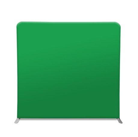 Grüne Stoffwand für Hintergründe oder Fotografie, ohne weitere Details.