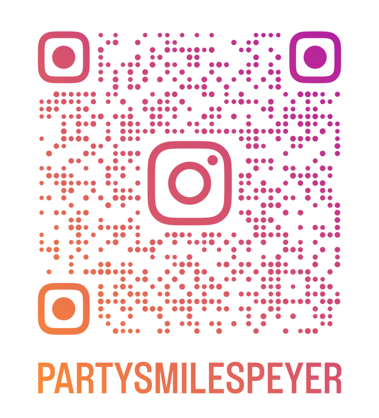 QR-Code für Instagram-Profil von Party Smiles Speyer.